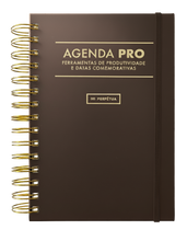 Agenda Pro Perpétua - argolas douradas