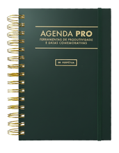 Agenda Pro Perpétua - argolas douradas