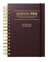 Agenda Pro Perpétua - argolas douradas