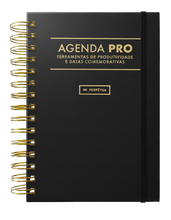 Agenda Pro Perpétua - argolas douradas