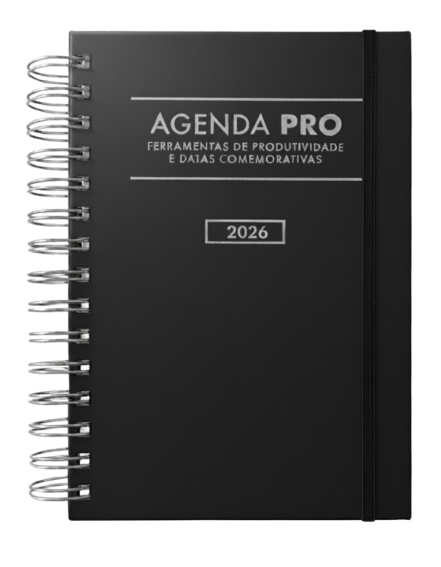 Agenda Pro 2026 argolas prateadas – Vasco Marques - Main Image