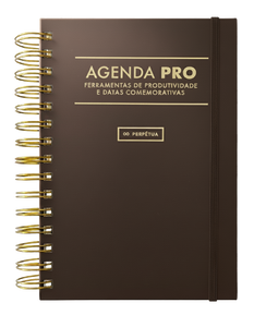 Agenda Pro Perpétua - argolas douradas