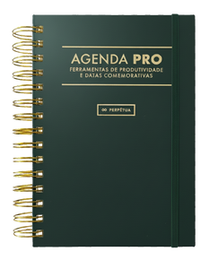 Agenda Pro Perpétua - argolas douradas