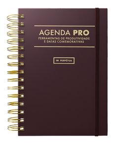 Agenda Pro Perpétua - argolas douradas