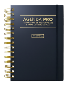 Agenda Pro Perpétua - argolas douradas