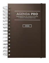 Agenda Pro 2026 argolas prateadas