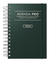 Agenda Pro 2026 argolas prateadas