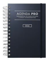 Agenda Pro 2026 argolas prateadas