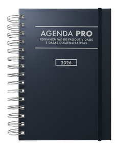 Agenda Pro 2026 argolas prateadas