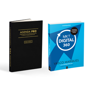 Pack Agenda Pro e livro Marketing Digital 360