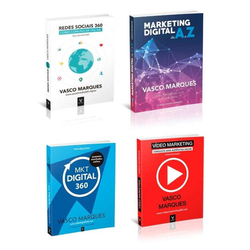 Pack quatro livros marketing digital